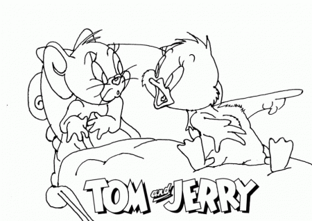 Tom And Jerry Coloring Pages Printable For Kids Coloring Pages 