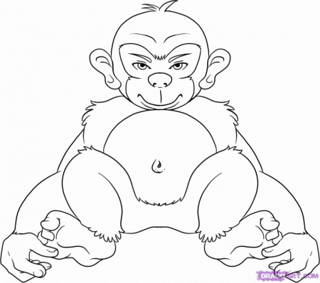 Chimpanzee Coloring Pages Coloring Pages 215894 Chimpanzee 