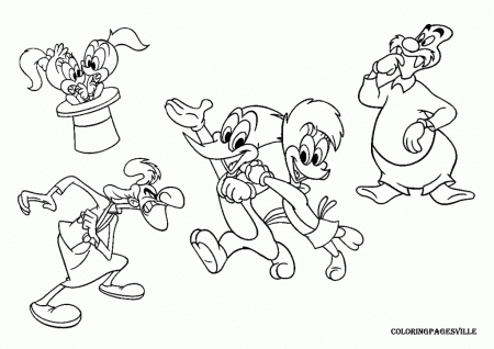 Woody woodpecker coloring pages
