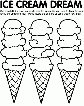 Coloring Pages Of Ice Cream