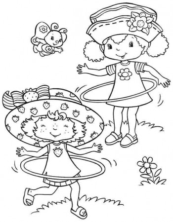 Cartoon Strawberry Shortcake And Friends Coloring Sheets Free For 