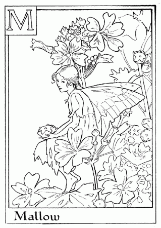 Pix For > Flower Fairy Coloring Pages Printable