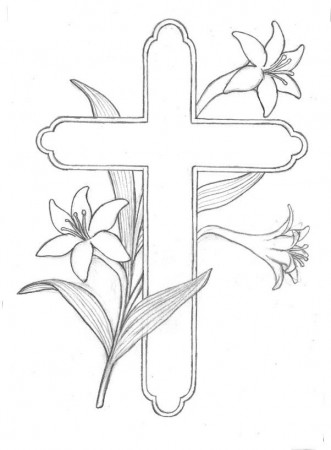 Kids' Korner Free Coloring Pages - Easter Lilies