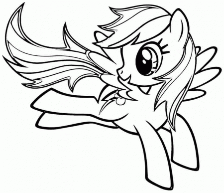 Printable Free Cartoon My Little Pony Coloring Pages For Preschool #