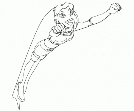 4 Starfire Coloring Page