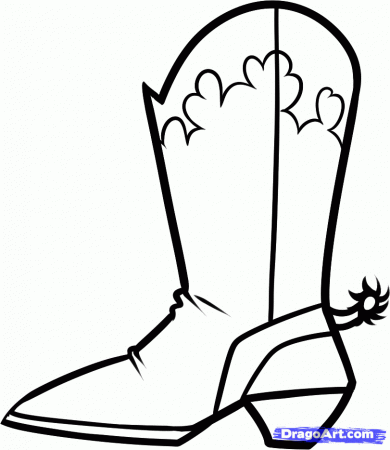 How to Draw Cowboy Boots, Cowboy Boots, Step by Step, Fashion, Pop 