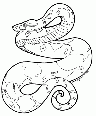 extremely hard coloring pages snakes