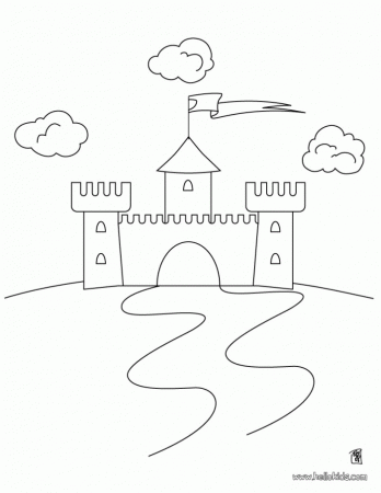Castle Coloring Pages Picture For Kids | 99coloring.com