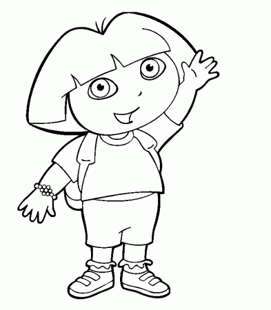 Dora printable coloring pages