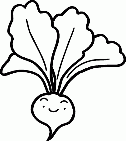 Free Coloring Pages For Kids: Coloring page vegetables