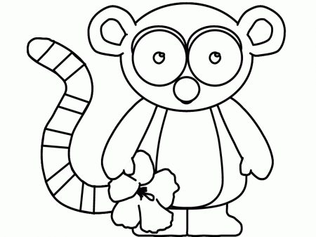 Lemur Animals Coloring Pages & Coloring Book