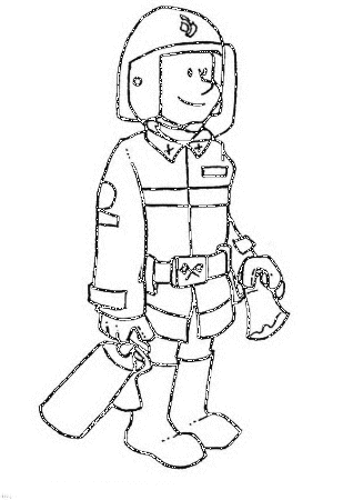 Coloring Page - Fireman coloring pages 0