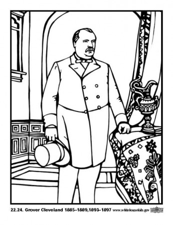 Coloring page 22 - 24 Grover Cleveland - img 12636.