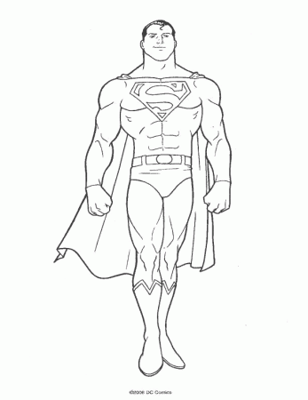 Dibujos para colorear de Superman, Plantillas para colorear de 