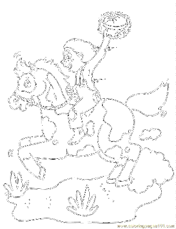 Coloring Pages 85 Horse Boy (Entertainment > Games) - free 