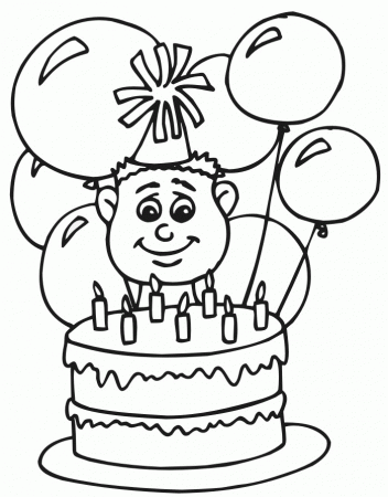happy birthday turtle Colouring Pages