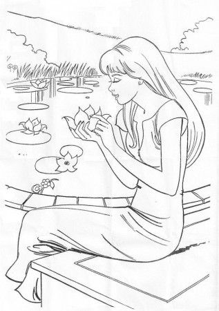 Barbie Coloring Pages For Kids Coloring Pages 179460 Princess 