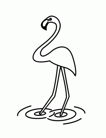 flamingo 0126 printable coloring in pages for kids - number 2457 