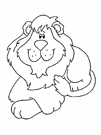 nice Lion Animals Coloring Pages - smilecoloring.com