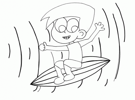 Surfing Sports Coloring Pages & Coloring Book