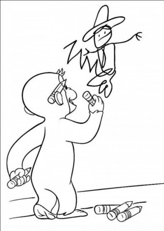 Baby Girl Monkey Coloring Pages | 99coloring.com