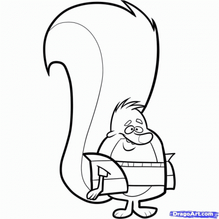 Scaredy Squirrel Coloring Pages Free | 99coloring.com