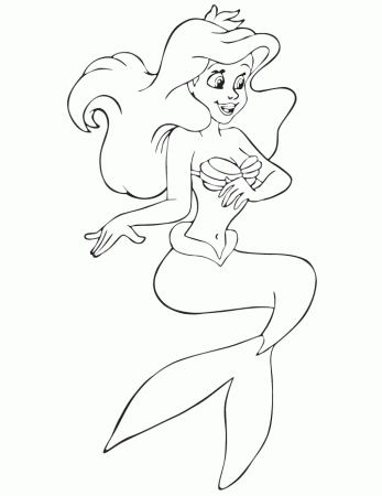 mermaid coloring sheet | Coloring Picture HD For Kids | Fransus 