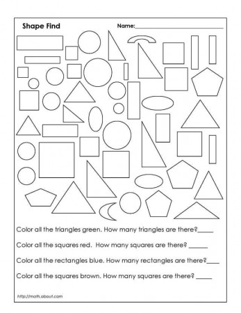 1st Grade Geometry Worksheets - Basic Mathematics