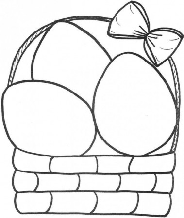 Printable Free Coloring Pages Easter Basket For Kids 158007 Basket 