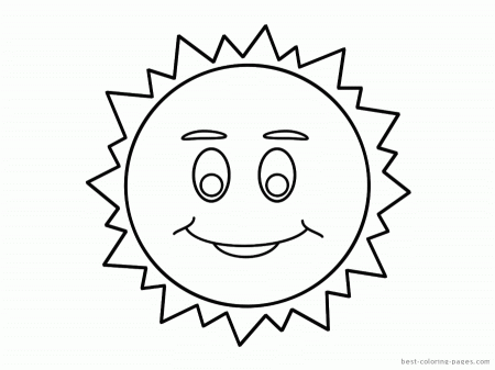 coloring page of a sun : Printable Coloring Sheet ~ Anbu Coloring 