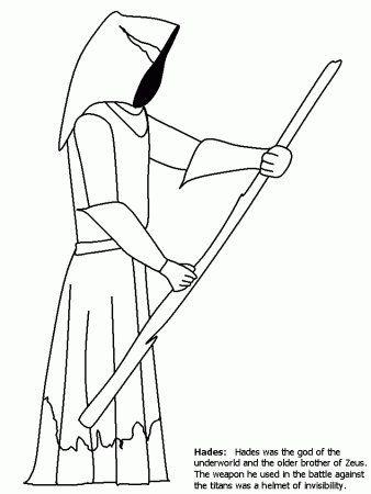 Hades Greek Coloring Pages & Coloring Book