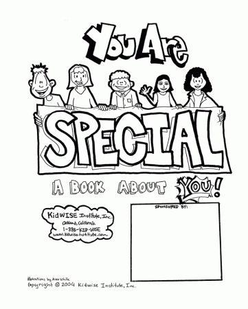 KidWISE - You are Special Coloring Book