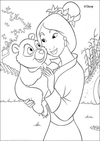 mulan 2 Colouring Pages (page 2)