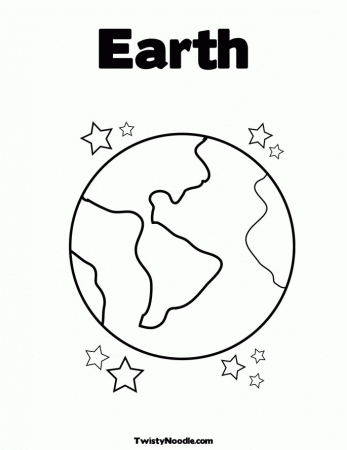 the planet earth Colouring Pages