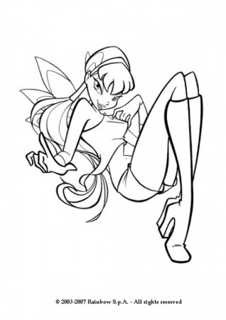 Winx Club Coloring Pages To Girls