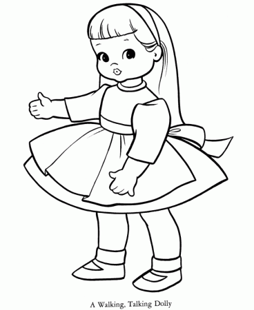 All American Doll Coloring Pages