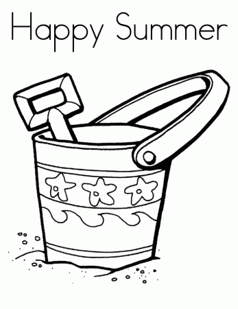 Summer Coloring Pages for Kids- Free Printable Coloring Sheets