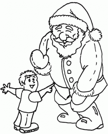 Printable Free Coloring Pages Christmas Santa Claus For Little 