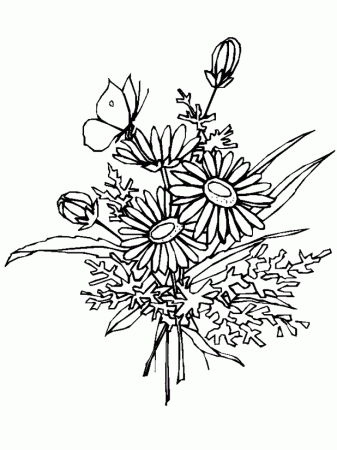 coloring pages printables flowers