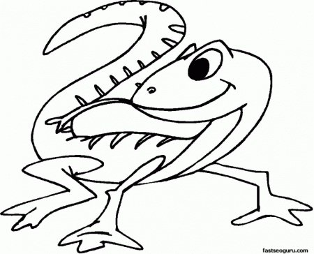 Lizard Coloring Pages For Kids Free Coloring Pages For Kids 121302 