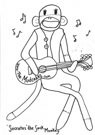 Monkey Coloring Pictures Sock Monkey Colouring Pages Kids 179796 