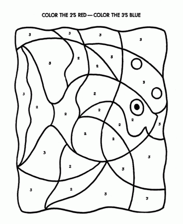 Hidden Picture Fish Coloring Page | Download printable coloring 