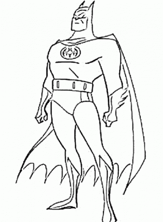 Batman Coloring Sheet Coloring Pages For Kids Coloring Pages 