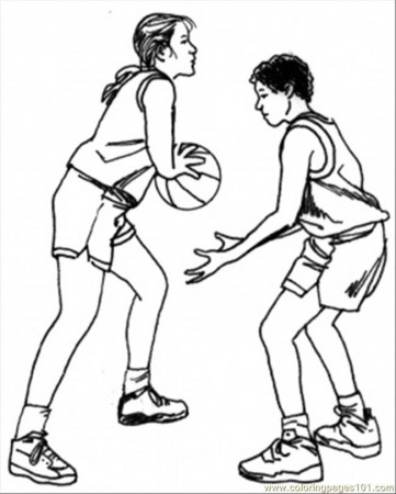 Basketball Team Coloring Pages