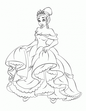 Beautifull Disney Princess Tiana Coloring Pages Id 96197 159288 