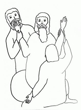 Moses and his flock Colouring Pages (page 2)