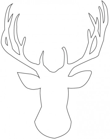 Reindeer Head Template Printable | pattern