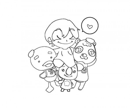 11 Animal Crossing Coloring Page