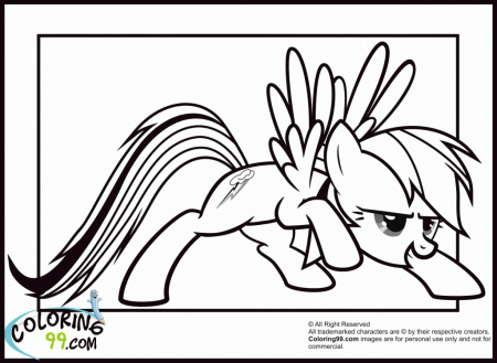 Rainbow Dash Coloring Pages - Free Coloring Pages For KidsFree 