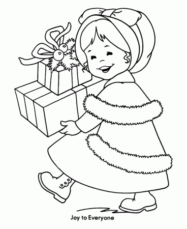 Bible Printables: Christmas Kids Coloring Pages - Joy to Everyone
